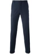 Paul Smith Slim-fit Tailored Trousers, Men's, Size: 34, Grey, Silk/wool