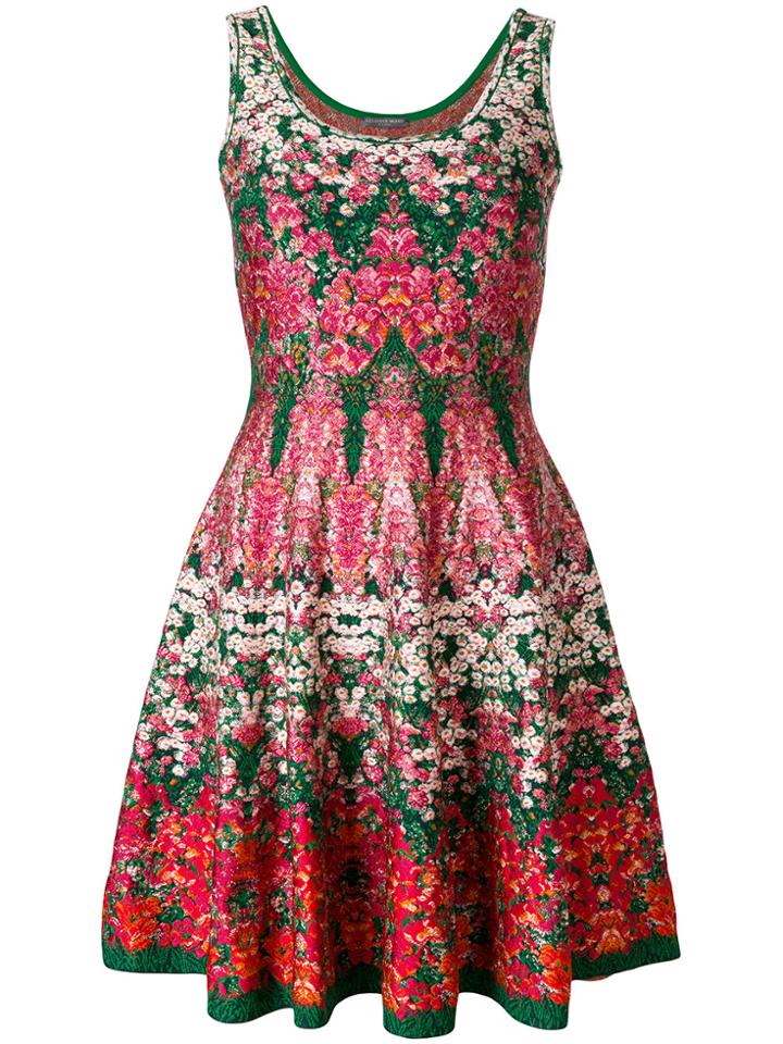Alexander Mcqueen Kaleidescope Floral Dress - Multicolour