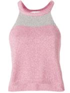 Giada Benincasa Glittered Knit Top - Pink & Purple