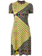 Lanvin Vintage Link Print Shortsleeved Dress - Multicolour