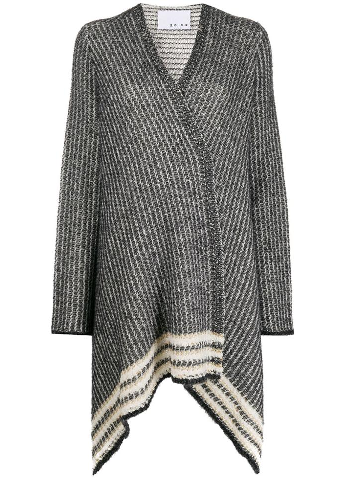 20:52 Metallic Knit Cardigan - Black