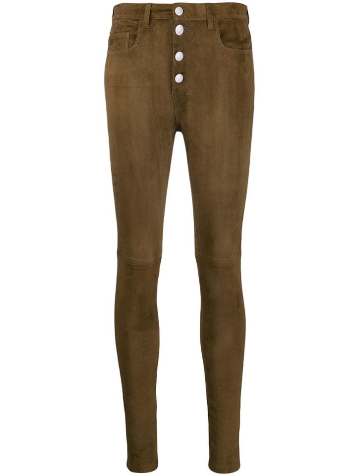 Iro High Waist Trousers - Brown