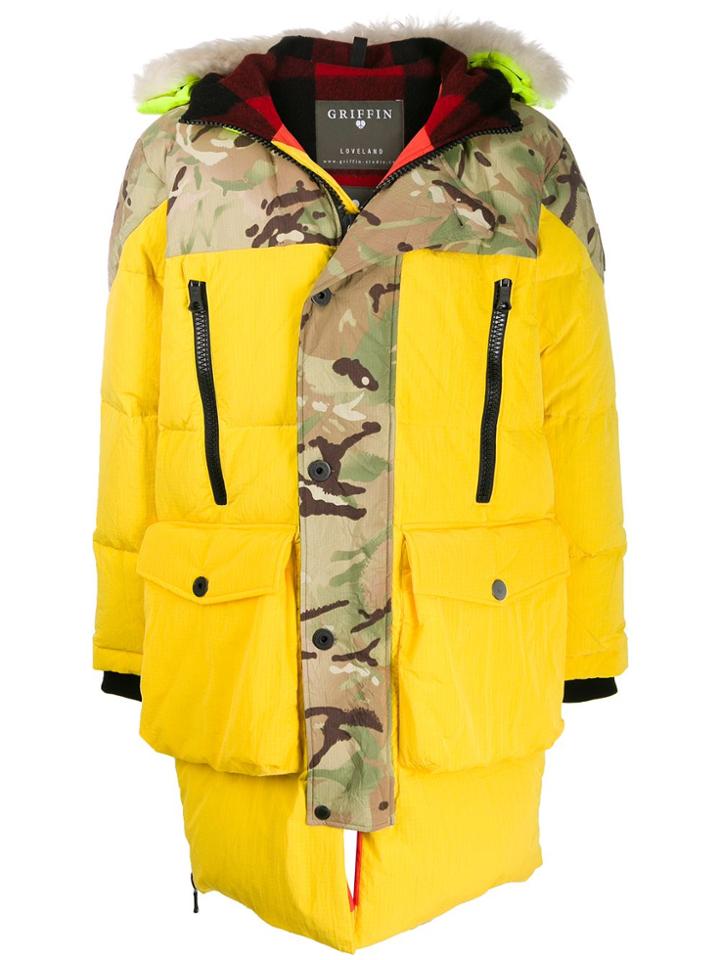 Griffin Sleeping Bag Oversized Coat - Yellow