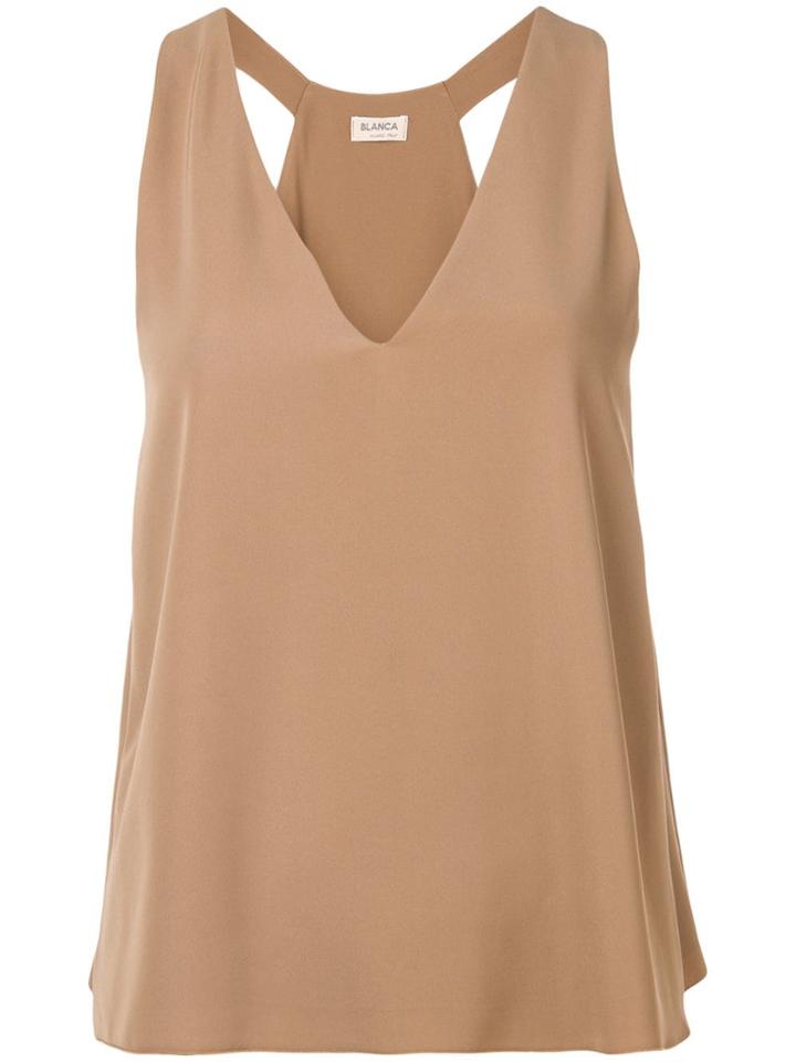 Blanca Racer Back Vest - Brown