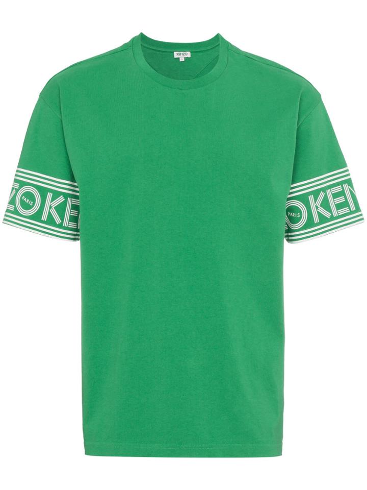 Kenzo Logo Sleeve T Shirt - Green