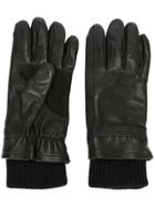 Ami Alexandre Mattiussi Leather Gloves - Black