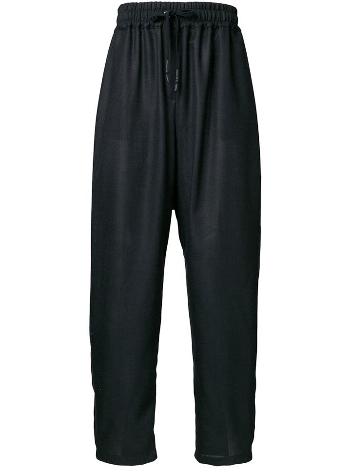 Strateas Carlucci 'pom' Trousers, Men's, Size: Xs, Black, Linen/flax/viscose/polyamide
