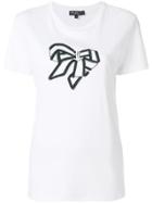 Salvatore Ferragamo Vara Bow Embroidered T-shirt - White