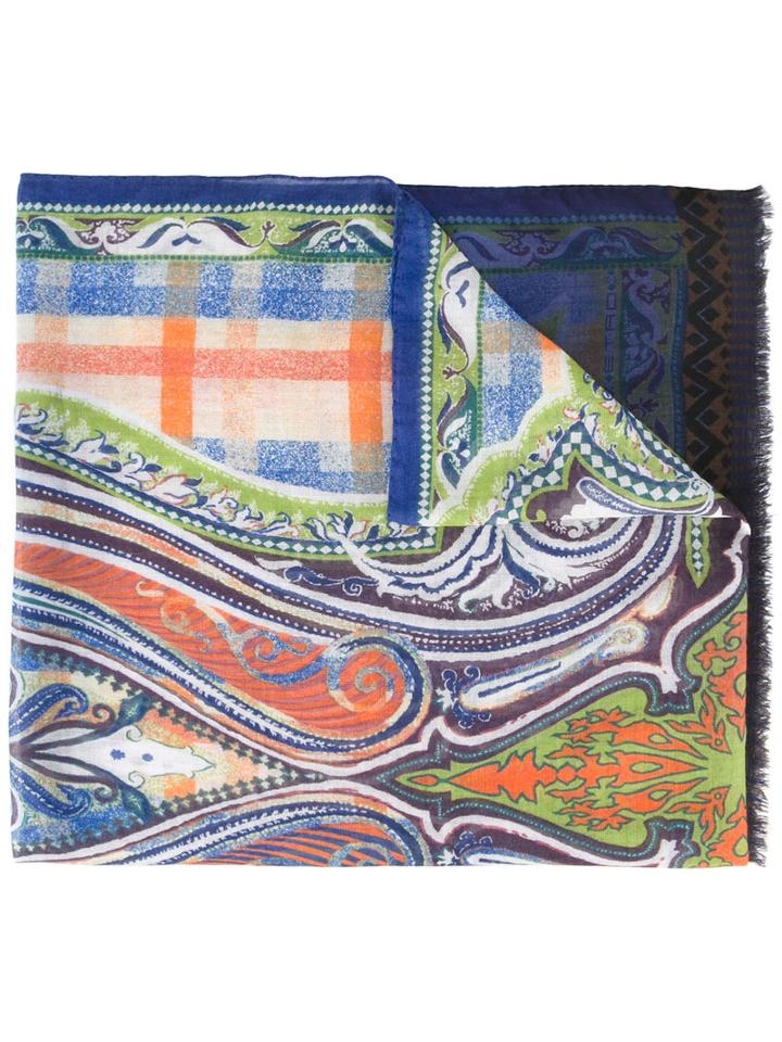 Etro Printed Scarf, Silk/cashmere