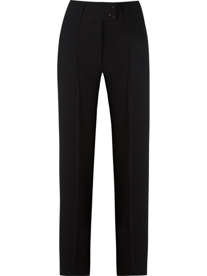 Gloria Coelho Straight Leg Trousers, Women's, Size: 38, White, Acetate/polyester