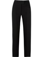 Gloria Coelho Straight Leg Trousers, Women's, Size: 38, White, Acetate/polyester