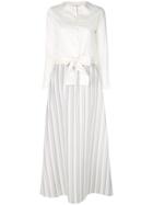 Daniela Pancheri Bow Waist Shirt Dress - Nude & Neutrals