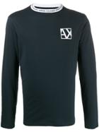 Armani Exchange Chest Logo Sweatshirt - Blue