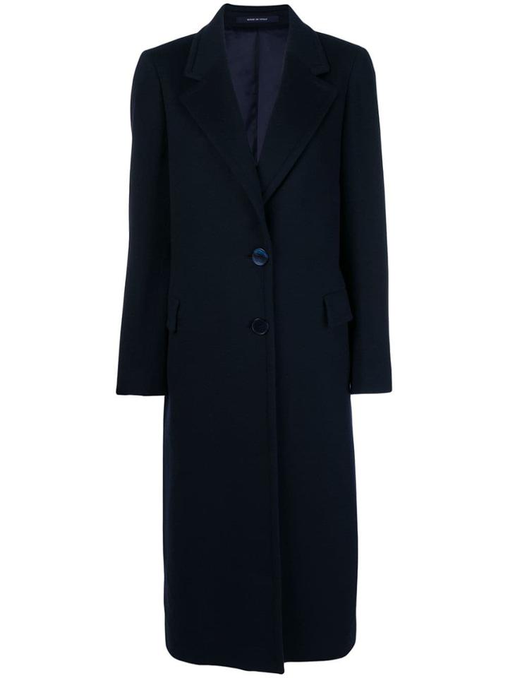 Tagliatore Giada Single Breasted Coat - Blue