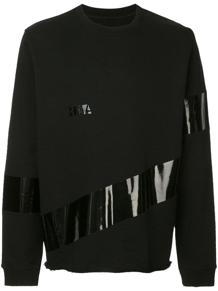 Rta Sheen Applique Sweatshirt - Black