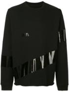 Rta Sheen Applique Sweatshirt - Black