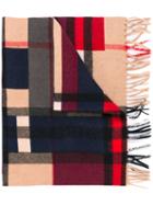 Burberry - Colour Block Check Scarf - Men - Cashmere - One Size, Cashmere