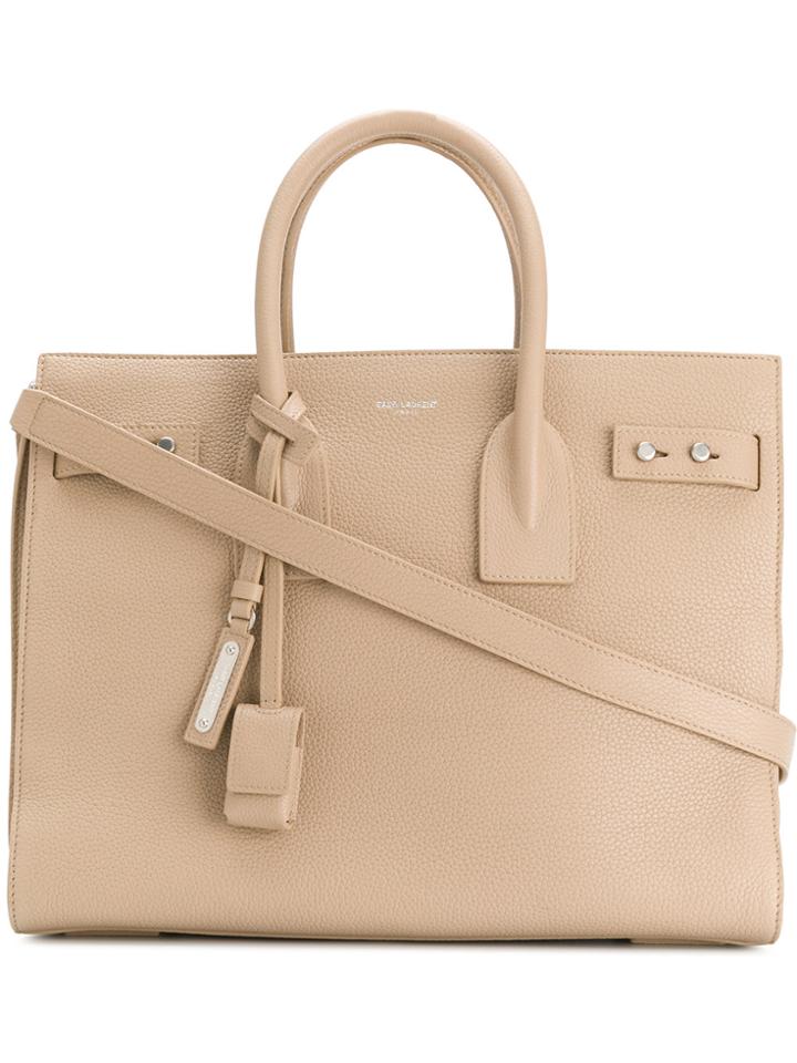 Saint Laurent Sac De Jour Tote - Nude & Neutrals