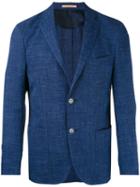 Corneliani - Two-button Blazer - Men - Silk/linen/flax/cupro/wool - 48, Blue, Silk/linen/flax/cupro/wool