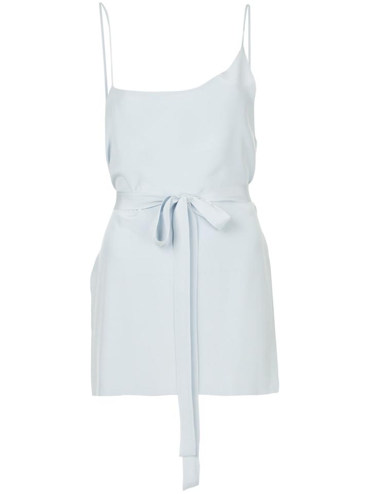Kacey Devlin Duo Splice Asymmetrical Side Cami - Blue