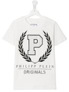 Philipp Plein Kids Logo Print T-shirt, Boy's, Size: 16 Yrs, White