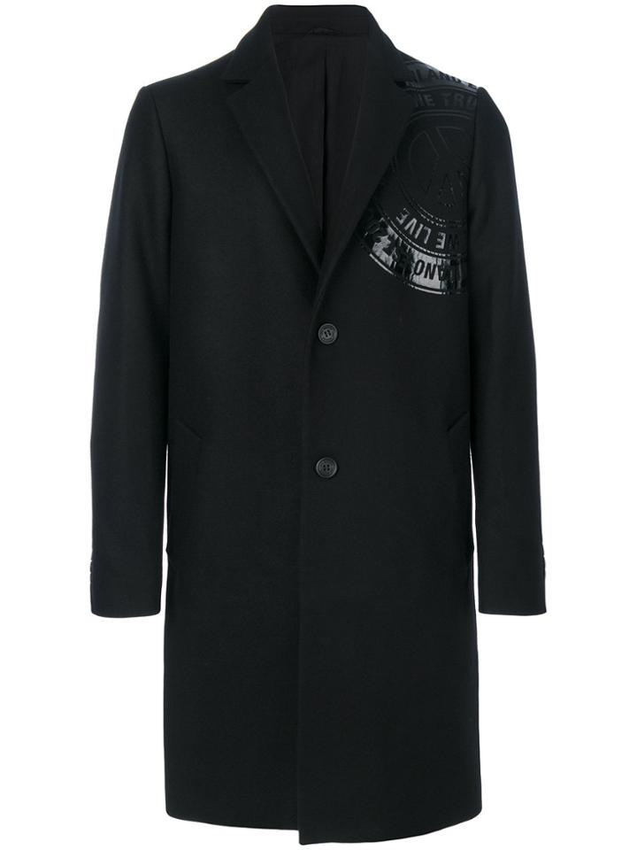 Love Moschino Single Breasted Coat - Black