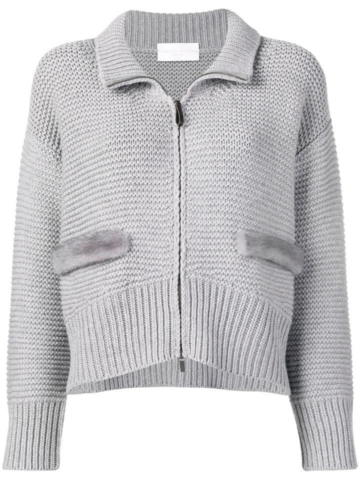 Fabiana Filippi Cropped Cardigan - Grey