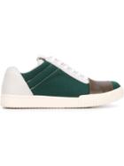 Marni Tricolour Sneakers, Men's, Size: 40, Green, Cotton/leather/rubber