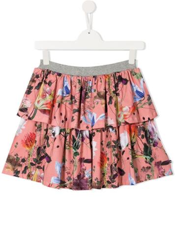Molo Kids Teen Floral Print Skirt - Pink