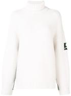 Courrèges Roll Neck Knitted Jumper - White