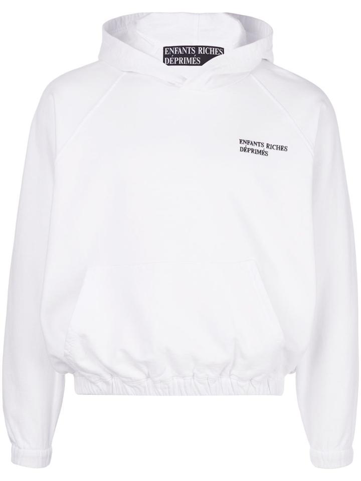 Enfants Riches Déprimés Long Sleeved Logo Hoodie - White