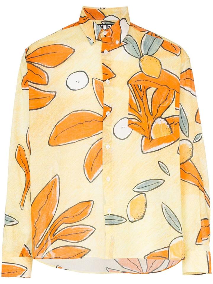 Jacquemus Floral Print Boxy Fit Cotton Shirt - Multicoloured