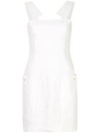 Chanel Vintage Dungaree Dress - White