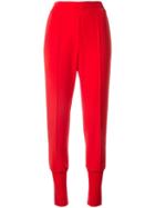 Goen.j Jersey-paneled Track Pants - Red