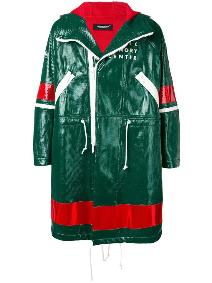 Undercover Colour Blocked Parka - Green
