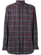 Brioni Button-down Checked Shirt - Red