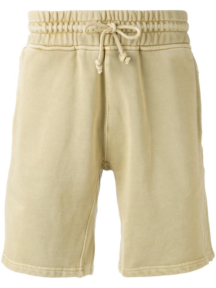 Yeezy - Elasticated Waistband Sweatshorts - Men - Cotton - M, Nude/neutrals, Cotton