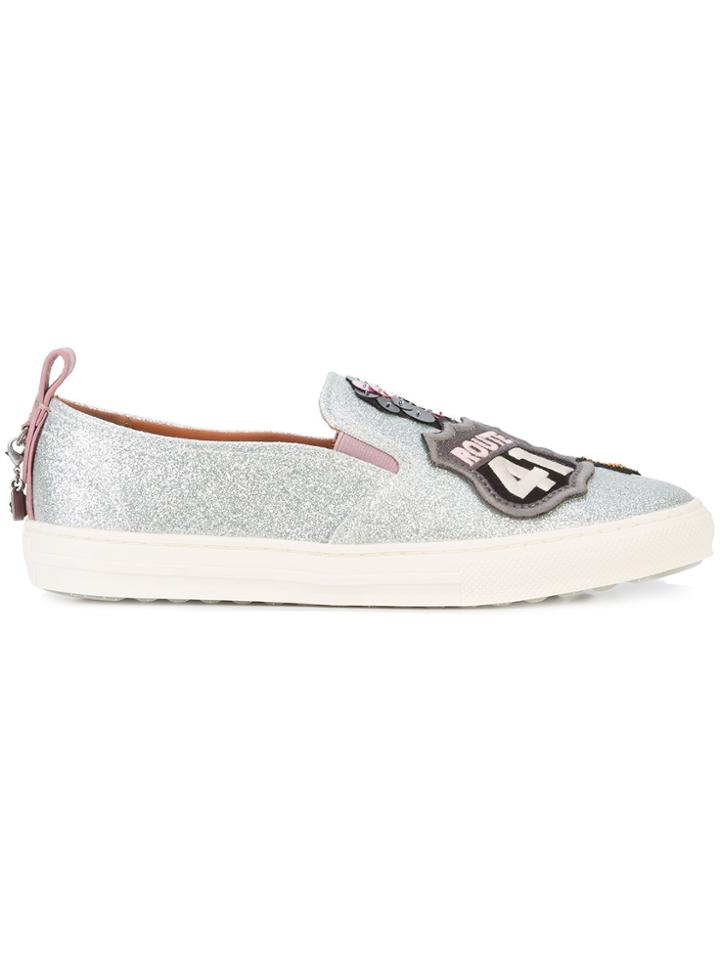 Coach Cherry Patches C115 Sneakers - Metallic