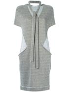 Mara Mac Panelled Sweat Dress - Grey