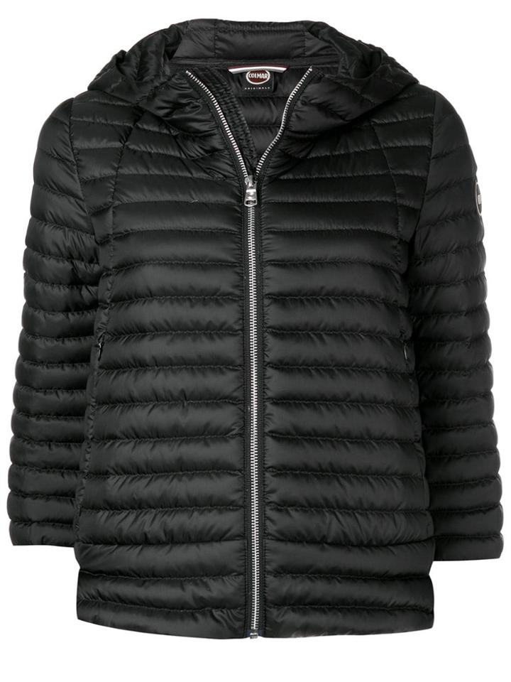 Colmar Cropped Sleeves Padded Jacket - Black