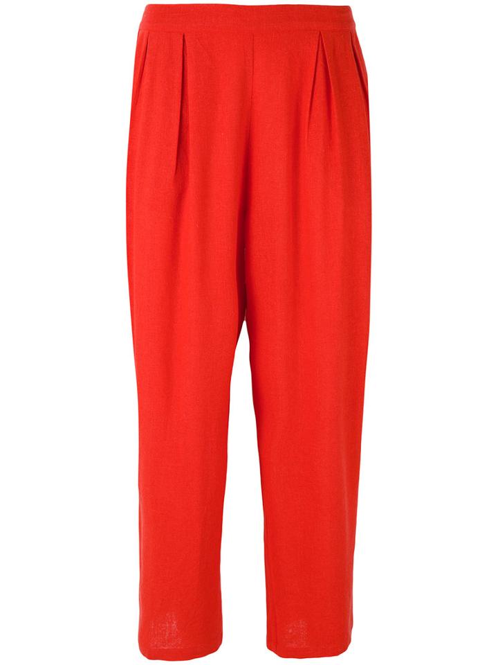 Mes Demoiselles - 'doshi' Trousers - Women - Silk - 36, Red, Silk