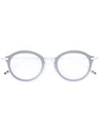 Thom Browne - Round Frame Glasses - Unisex - Acetate/metal (other) - One Size, Grey, Acetate/metal (other)