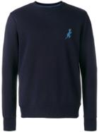 Ps By Paul Smith Dinosaur Embroidered Sweatshirt - Blue