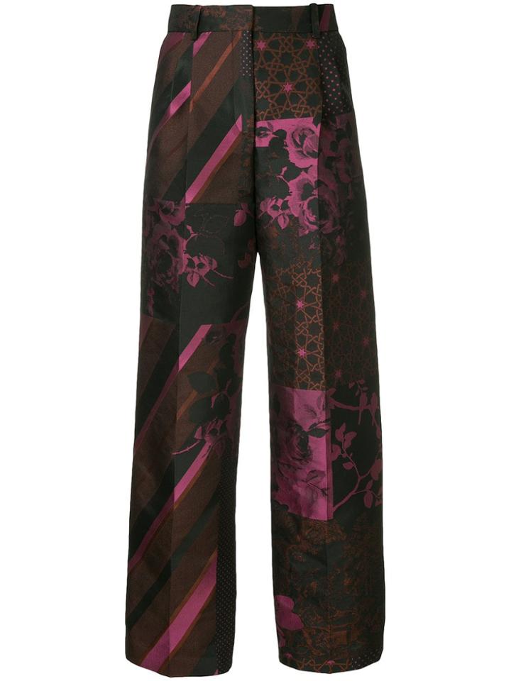 Stine Goya Multi-print Trousers - Pink & Purple