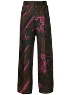 Stine Goya Multi-print Trousers - Pink & Purple