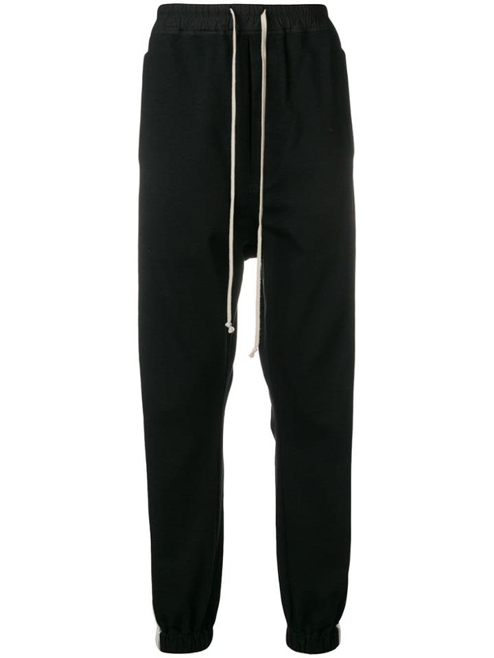 Rick Owens Stripe Detail Track Pants - Black