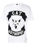 Diesel Cat Astrophe Print T-shirt - White