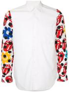 Comme Des Garçons Vintage Rolling Stones Printed Shirt - White
