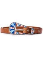 Alanui Printed Buckle Belt - Brown