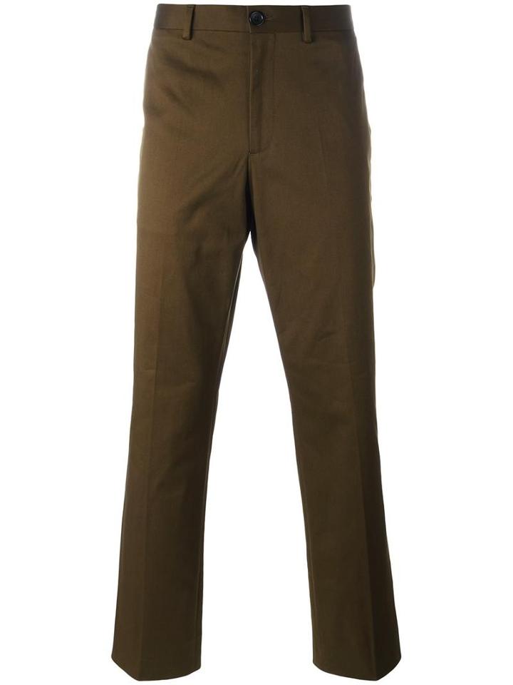Ps By Paul Smith Slim Fit Chinos, Men's, Size: 30/32, Green, Cotton/spandex/elastane